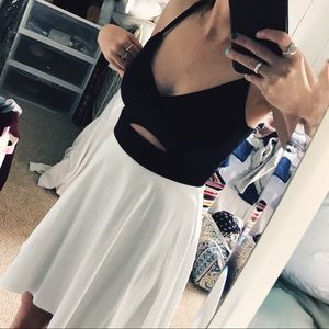 BB Dakota Black and White Cutout Dress BNWT